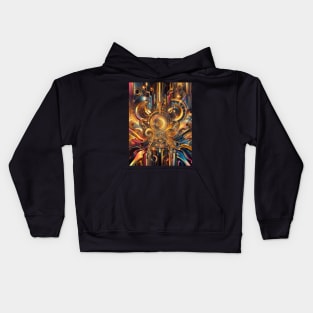 Multicolor digital art: an explosion of creativity. Kids Hoodie